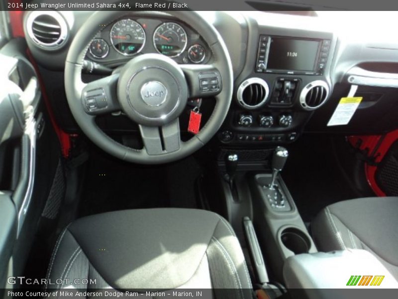 Flame Red / Black 2014 Jeep Wrangler Unlimited Sahara 4x4