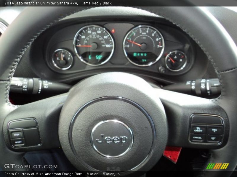 Flame Red / Black 2014 Jeep Wrangler Unlimited Sahara 4x4