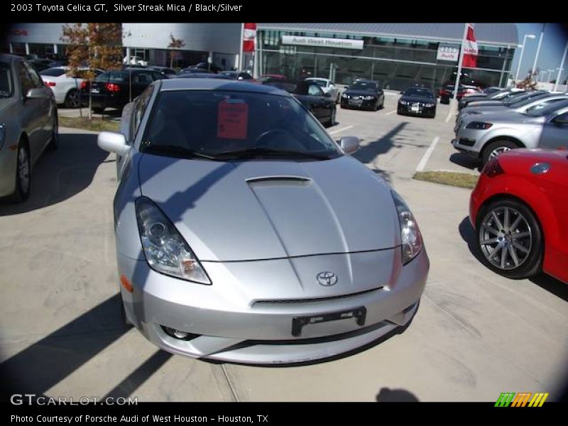 Silver Streak Mica / Black/Silver 2003 Toyota Celica GT