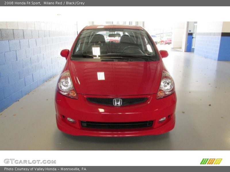 Milano Red / Black/Grey 2008 Honda Fit Sport