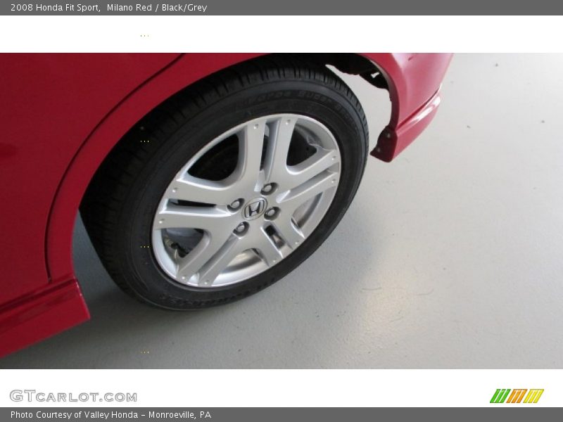 Milano Red / Black/Grey 2008 Honda Fit Sport