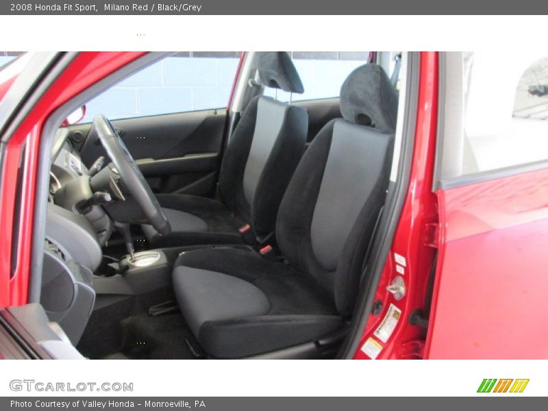 Milano Red / Black/Grey 2008 Honda Fit Sport
