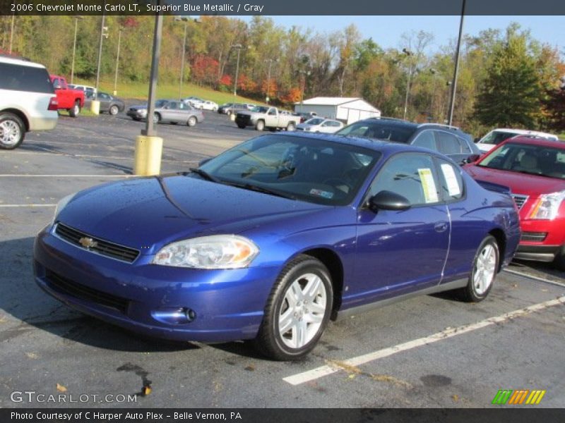 Superior Blue Metallic / Gray 2006 Chevrolet Monte Carlo LT