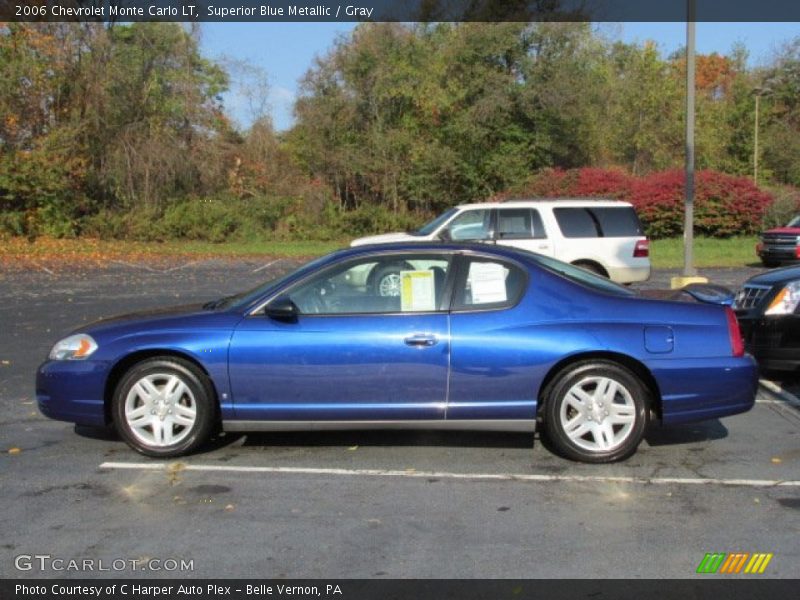 Superior Blue Metallic / Gray 2006 Chevrolet Monte Carlo LT