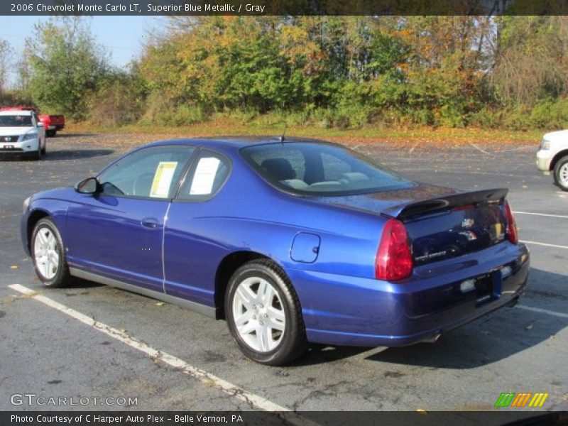 Superior Blue Metallic / Gray 2006 Chevrolet Monte Carlo LT