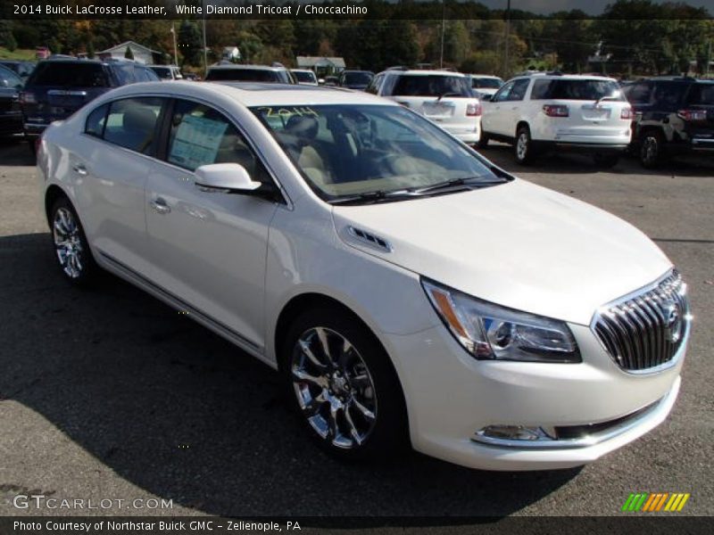 White Diamond Tricoat / Choccachino 2014 Buick LaCrosse Leather