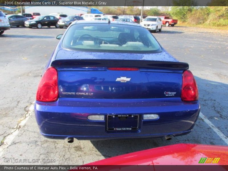 Superior Blue Metallic / Gray 2006 Chevrolet Monte Carlo LT