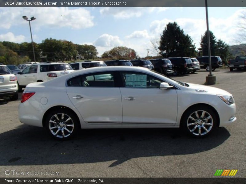 White Diamond Tricoat / Choccachino 2014 Buick LaCrosse Leather