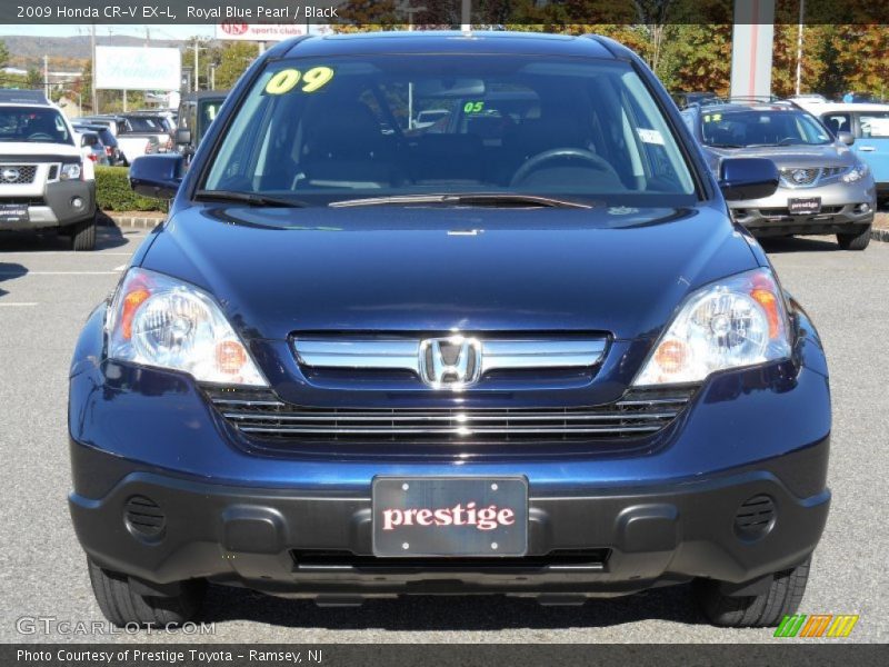 Royal Blue Pearl / Black 2009 Honda CR-V EX-L