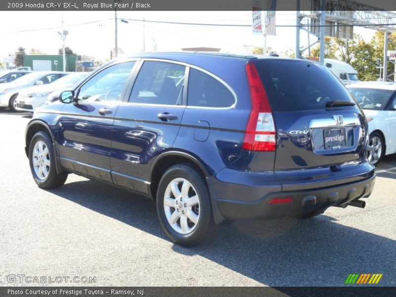 Royal Blue Pearl / Black 2009 Honda CR-V EX-L