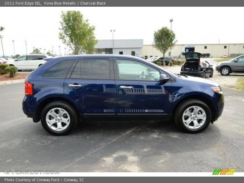 Kona Blue Metallic / Charcoal Black 2011 Ford Edge SEL