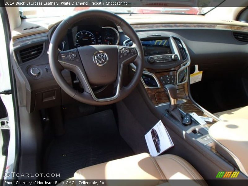 White Diamond Tricoat / Choccachino 2014 Buick LaCrosse Leather