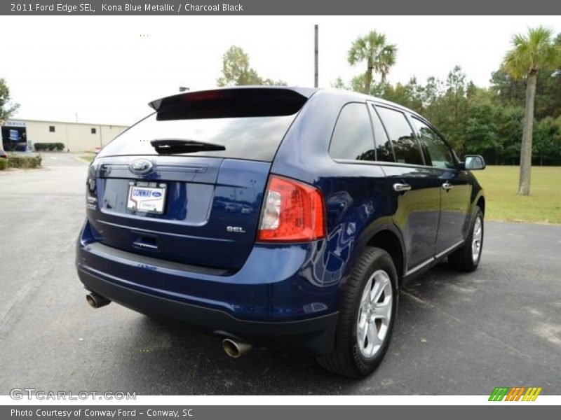 Kona Blue Metallic / Charcoal Black 2011 Ford Edge SEL