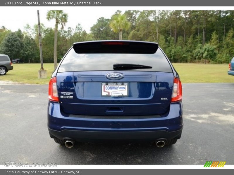 Kona Blue Metallic / Charcoal Black 2011 Ford Edge SEL