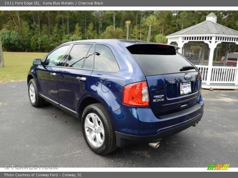 Kona Blue Metallic / Charcoal Black 2011 Ford Edge SEL
