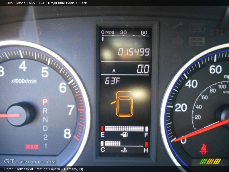 Royal Blue Pearl / Black 2009 Honda CR-V EX-L