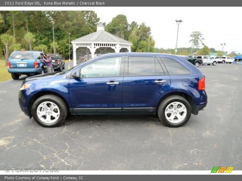 Kona Blue Metallic / Charcoal Black 2011 Ford Edge SEL