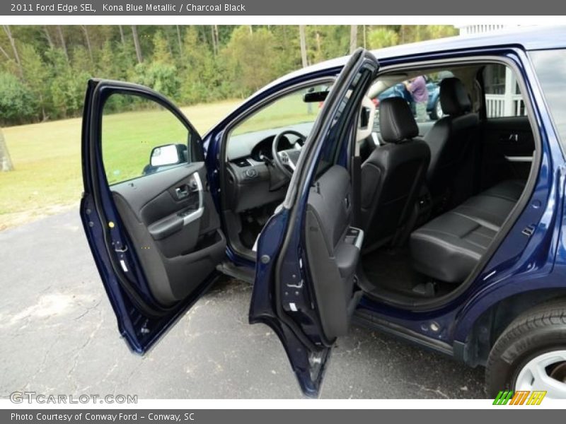 Kona Blue Metallic / Charcoal Black 2011 Ford Edge SEL