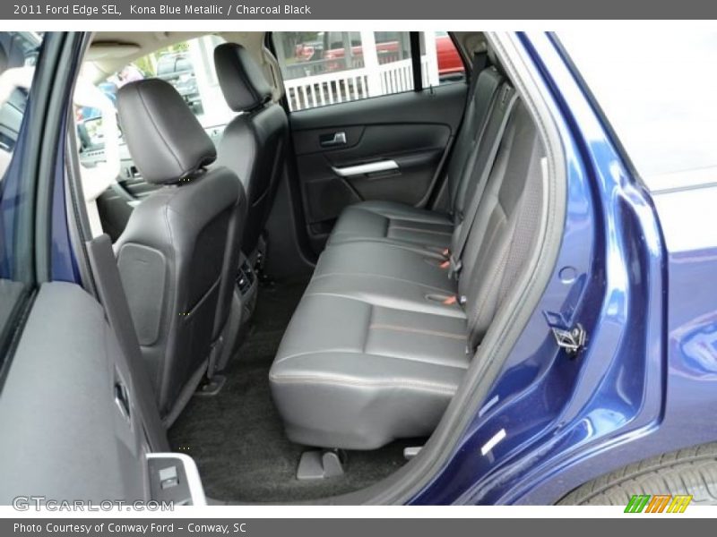 Kona Blue Metallic / Charcoal Black 2011 Ford Edge SEL