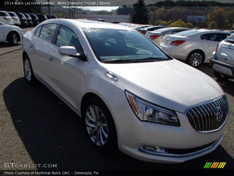 White Diamond Tricoat / Ebony 2014 Buick LaCrosse Leather