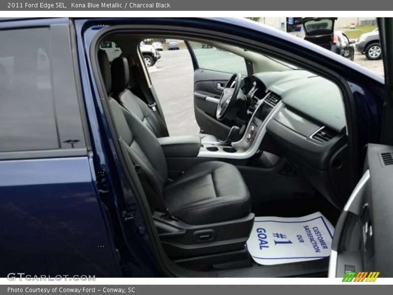 Kona Blue Metallic / Charcoal Black 2011 Ford Edge SEL