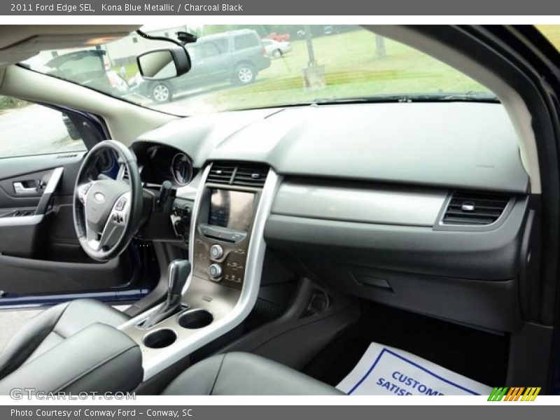 Kona Blue Metallic / Charcoal Black 2011 Ford Edge SEL