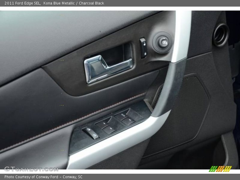Kona Blue Metallic / Charcoal Black 2011 Ford Edge SEL