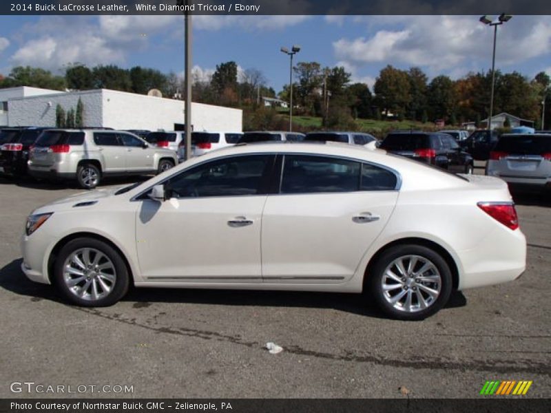 White Diamond Tricoat / Ebony 2014 Buick LaCrosse Leather