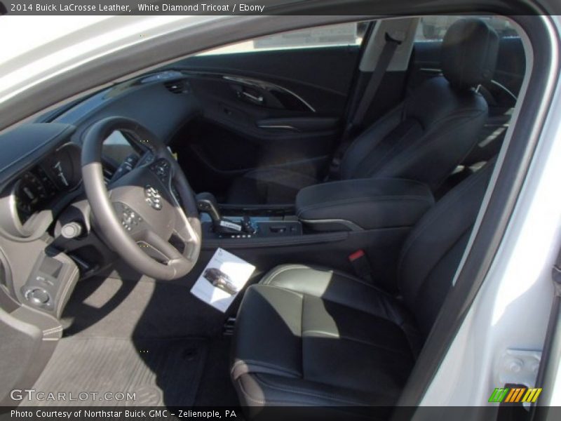 White Diamond Tricoat / Ebony 2014 Buick LaCrosse Leather