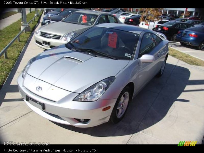 Silver Streak Mica / Black/Silver 2003 Toyota Celica GT