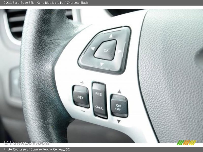 Kona Blue Metallic / Charcoal Black 2011 Ford Edge SEL
