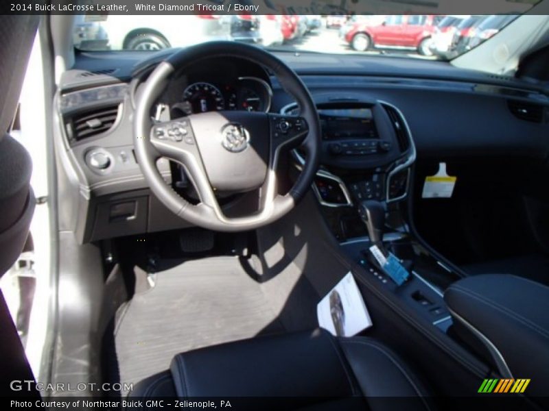 White Diamond Tricoat / Ebony 2014 Buick LaCrosse Leather