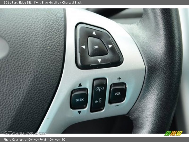 Kona Blue Metallic / Charcoal Black 2011 Ford Edge SEL