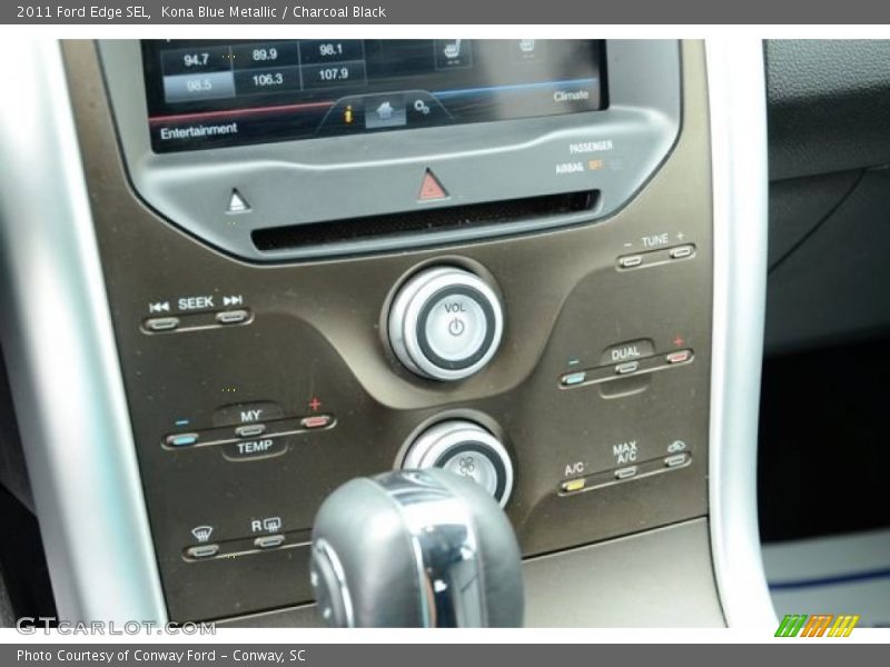 Kona Blue Metallic / Charcoal Black 2011 Ford Edge SEL