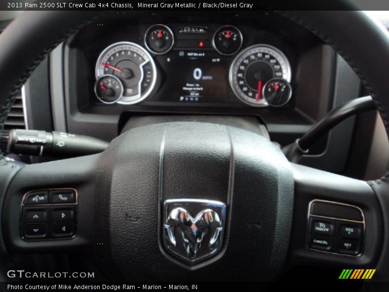 Mineral Gray Metallic / Black/Diesel Gray 2013 Ram 2500 SLT Crew Cab 4x4 Chassis