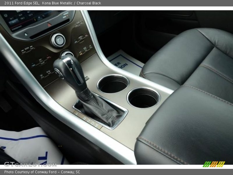 Kona Blue Metallic / Charcoal Black 2011 Ford Edge SEL