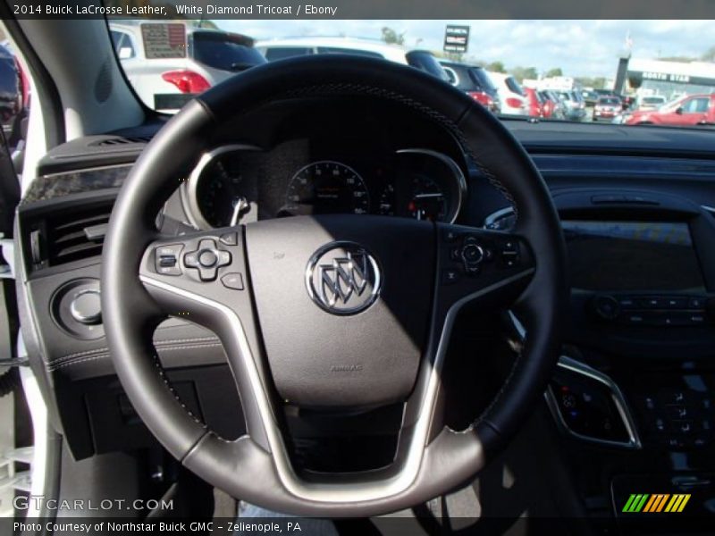 White Diamond Tricoat / Ebony 2014 Buick LaCrosse Leather