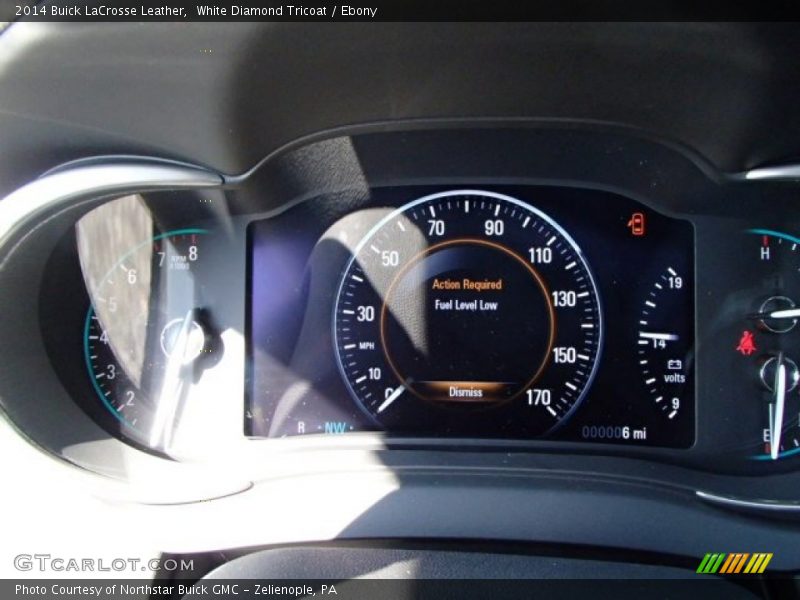 White Diamond Tricoat / Ebony 2014 Buick LaCrosse Leather
