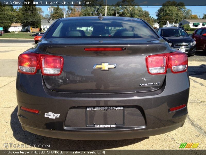 Taupe Gray Metallic / Jet Black 2013 Chevrolet Malibu LT