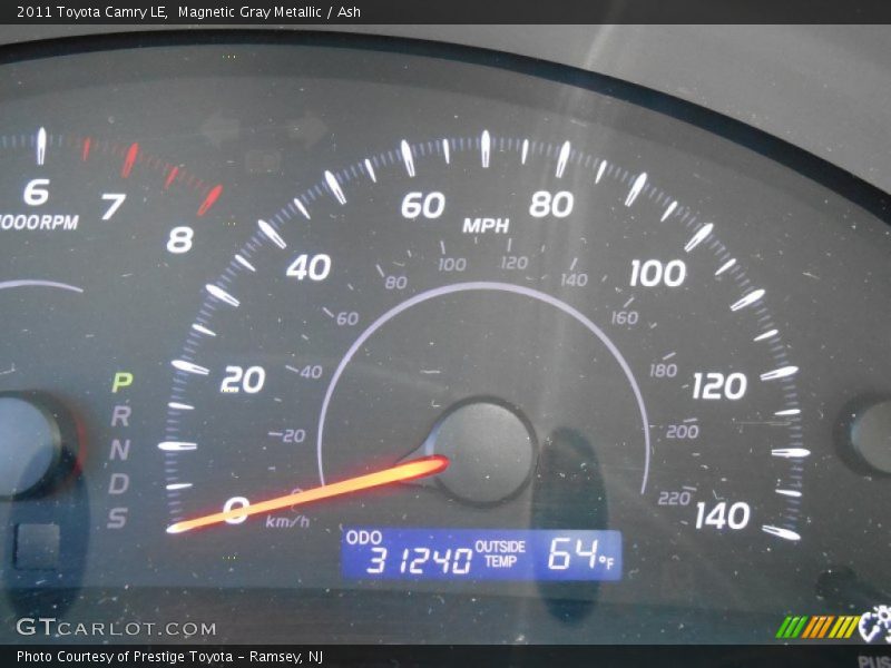 Magnetic Gray Metallic / Ash 2011 Toyota Camry LE
