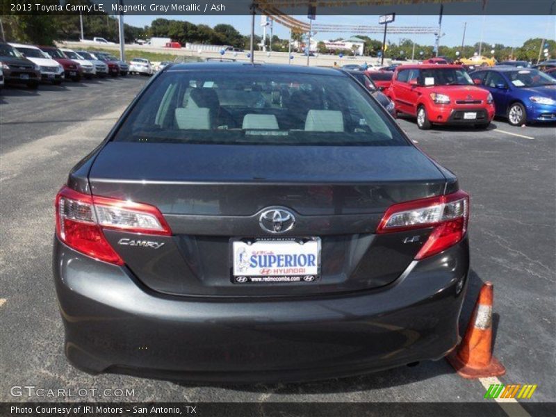 Magnetic Gray Metallic / Ash 2013 Toyota Camry LE