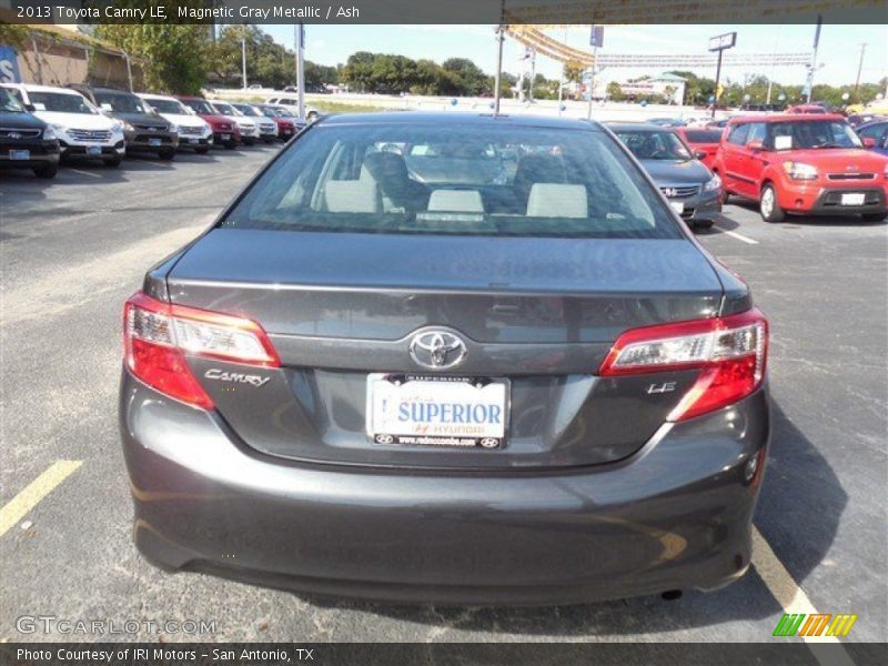 Magnetic Gray Metallic / Ash 2013 Toyota Camry LE
