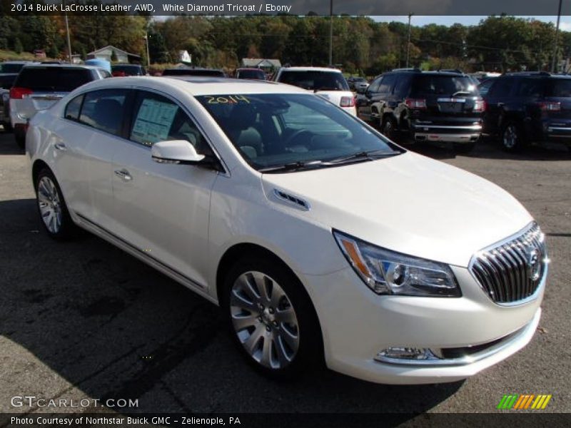 White Diamond Tricoat / Ebony 2014 Buick LaCrosse Leather AWD