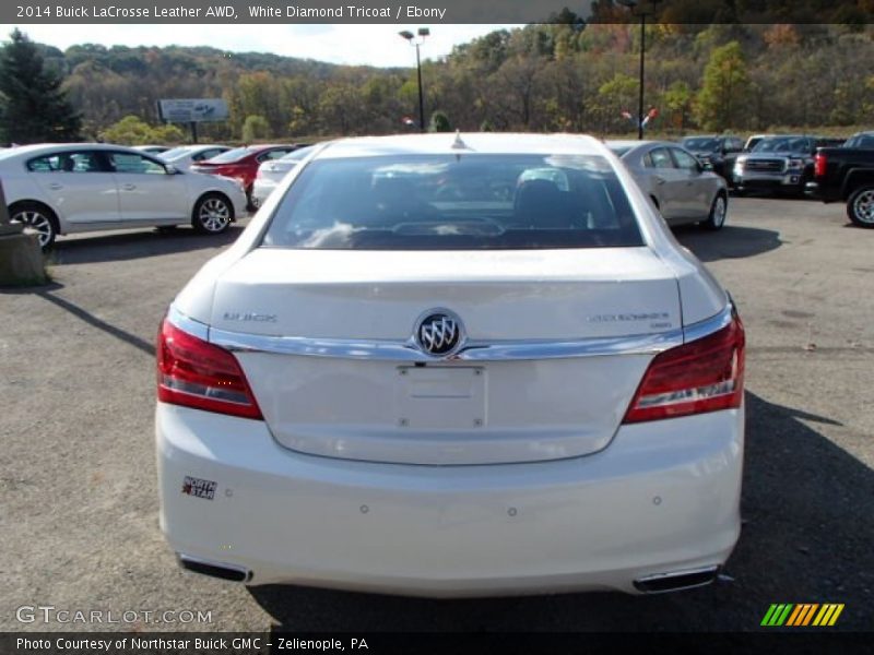 White Diamond Tricoat / Ebony 2014 Buick LaCrosse Leather AWD