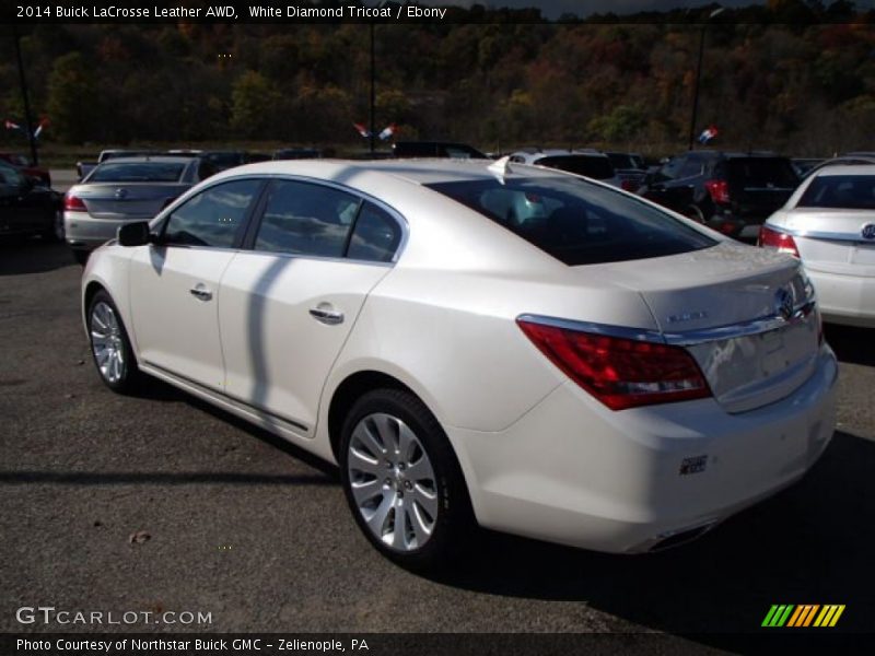 White Diamond Tricoat / Ebony 2014 Buick LaCrosse Leather AWD
