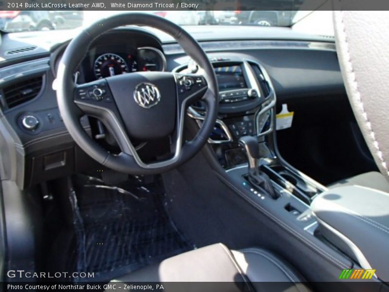 White Diamond Tricoat / Ebony 2014 Buick LaCrosse Leather AWD