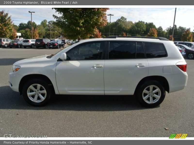 Blizzard White Pearl / Ash 2009 Toyota Highlander