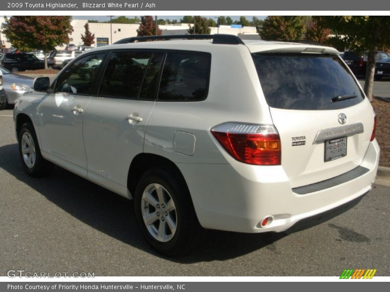 Blizzard White Pearl / Ash 2009 Toyota Highlander