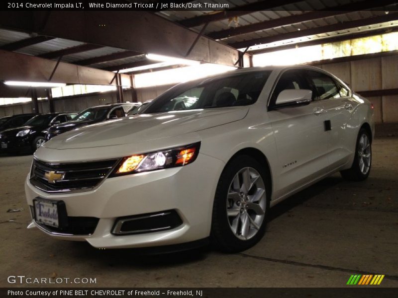 White Diamond Tricoat / Jet Black/Dark Titanium 2014 Chevrolet Impala LT