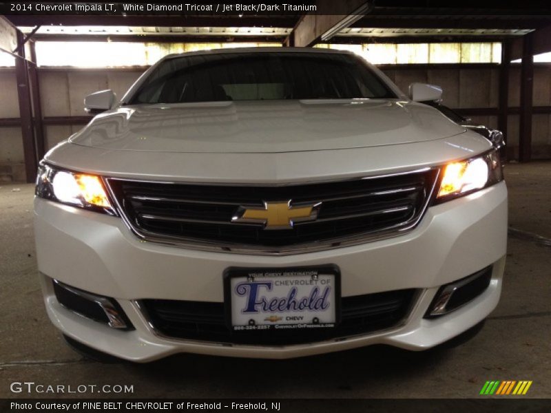 White Diamond Tricoat / Jet Black/Dark Titanium 2014 Chevrolet Impala LT